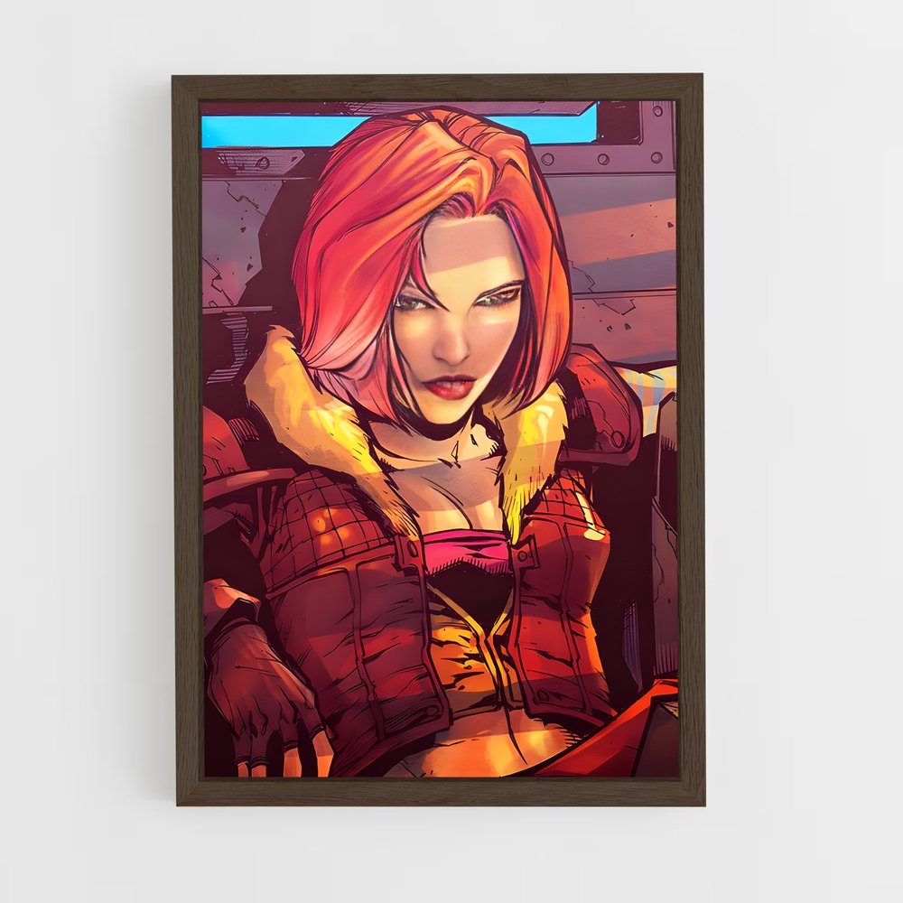 Poster Lilith en Rouge – affiche Borderlands (vue 5)